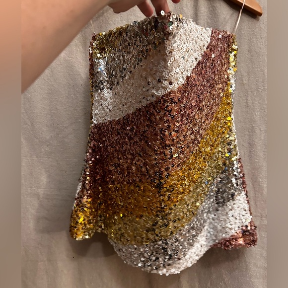 Trina Turk FETCHING TOP multicolor sequins in xxl - Picture 7 of 10